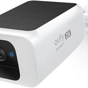 eufy Security S230 SoloCam (SoloCam S40) Solar Security Camera Outdoor Wireless, Battery Camera, Integrated Solar Panel, Spotlight Camera, 2K Resolution, 2.4 GHz Wi-Fi, No Monthly Fee