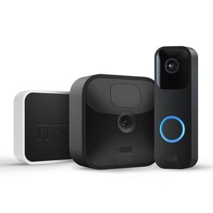 Blink Outdoor with two-year battery life | 1-Camera System + Blink Video Doorbell | HD Smart Security camera, motion detection, Alexa enabled, Blink Subscription Plan Free Trial