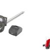 Mountfield MHT 20 Li Cordless Hedge Trimmer & MTR 20 Li Cordless Grass Trimmer, For trimming corners and borders, 25cm cutting width, Dual-line auto feed head, 20V (2Ah) battery, 150W