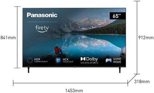 Panasonic TX-65MX800B, 65 Inch 4K Ultra HD LED Smart 2023 TV + Ring Video Doorbell (2nd Gen), High Dynamic Range (HDR), Dolby Atmos & Dolby Vision [Energy Class G]