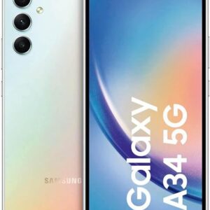 Samsung Galaxy A34 5G 128GB Awesome Silver 16,65cm (6,6") Super AMOLED Display, Android 13, 48MP Triple-Kamera