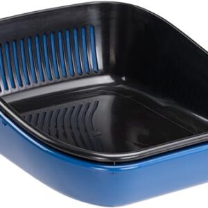 Ferplast Cat Litter Tray BIRBA SANITIZED, Cat Litter Box with Sieve that Eliminates Dirt, Easy Cleaning, Antibacterial and Antiviral Treatment 54.5 x 32.5 xh 18.5 cm. Mixed Colors