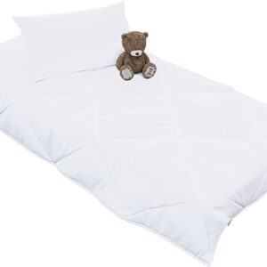 Sweety Fox Child Duvet Set 100 x 135 cm and Child Pillow 40 x 60 cm for Cot Bed 70x140 cm - Made in France - Baby Duvet and Pillow Set - 18 Months and Over - Certified Free from Chemical Products