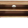 Gecheer TV Stand TV Unit Living Room Storage Furniture TV Cabinet 145x35x35 cm Solid Acacia Wood