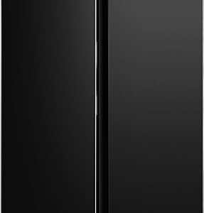 Cookology CSBS460BK 460 Litre Freestanding American Side-by-Side Fridge Freezer, Frost Free, Adjustable Temperature Control with Super Freeze Setting - In Black [Energy Class A]