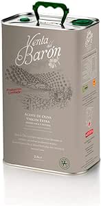 Venta del Barón - Voted The World's Best Olive Oil - Extra Virgin Cold Pressed - High in Polyphenols - (2,5 L)