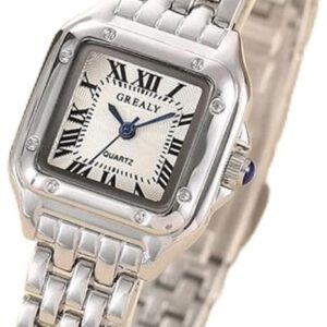HEMPYA Ladies Fashion Casual Quartz Watch Women's Business Stainless Steel Strap Watch