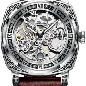 HEMPYA Authentic Brand Carved Watches Fully Automatic men watches Hollowed Fashion Mechanical Watches luxury