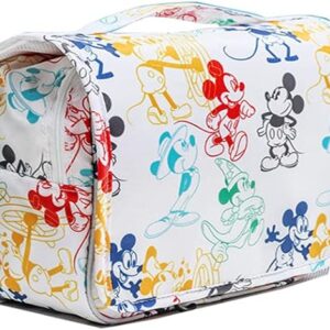 FINEX Toiletry Shower Bag with Handle and Hanging Hook Water Resistant for Travel Kit Skincare Cosmetic Makeup Tools Unisex, White (Colorful Mouses)