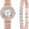 HEMPYA Women's Steel Bracelet Watch Quartz Steel Bracelet Watch Women's Luxury Fashion Watch