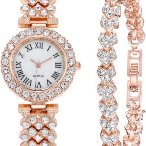 HEMPYA Women's Steel Bracelet Watch Quartz Steel Bracelet Watch Women's Luxury Fashion Watch