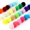 HDKAJL 100 Pcs Cat Ball Toy, Cat Felt Balls, Soft Cat Balls, Interactive Toys for Cats and Kittens, Indoor Cats to Catch Chase Plush Scratching (3CM Multicolor)
