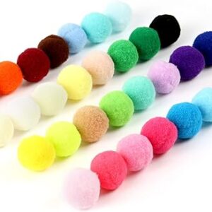HDKAJL 100 Pcs Cat Ball Toy, Cat Felt Balls, Soft Cat Balls, Interactive Toys for Cats and Kittens, Indoor Cats to Catch Chase Plush Scratching (3CM Multicolor)