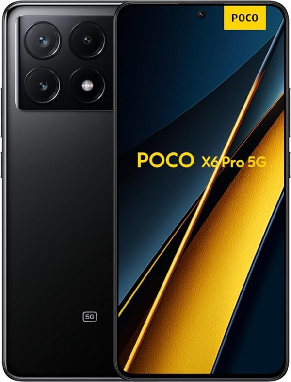 POCO X6 Pro 5G Black- Smartphone 12+512GB Black UK Version + 2 Years Warranty