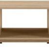 Walker Edison Walton Modern Fluted-Door Low Stand for TVs up to 65 Inches, 58 Inch, Coastal Oak