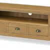 Furniture Octopus Abbey Oak Extra Large TV Unit 210cm/ TV Stand/Modern Rustic Media Centre