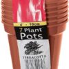 ACCURATE Garden Pot (Set of 7) Ideal for cultivation of cuttings or pricking out-Terracotta COLOUR- Size (4INCH/10CM) (1)