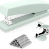 Deli Stapler, Desktop Stapler, Office Stapler, 25 Sheet Capacity, Includes 1000 Staples and Staple Remover, Green