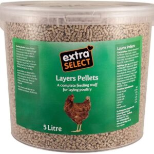 Extra Select Complete Layers Pellets Poultry Feed Tub, 5 Litre