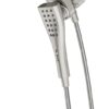 Moen Verso Spot Resist Brushed Nickel Rainshower/Handshower Combination with Infiniti Dial and Magnetix Docking, 60" Hose, 220C2EPSRN