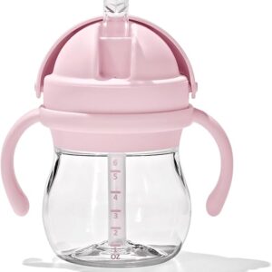 OXO Tot Transitions Straw Cup with Removable Handles - 6 oz. - Blossom