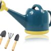 Watering Can (4L),Large Plastic Garden Watering Cans with Sprinkler Head,Long Spout Water Can for Indoor Plant Outdoor Flower,House Plant Garden Flowe