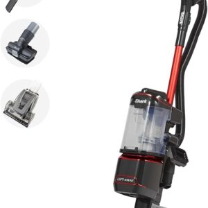 Shark Corded Upright Vacuum Cleaner 1.1L with Lift-Away Technology, Pet Model, LED Headlights, Anti-Allergen, 8m Cord, 750W, Pet, Crevice & Multi-Surface Tools, Red/Black, NV602UKT