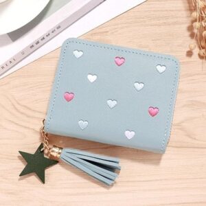 HEMPYA Women Small Wallet Ladies Mini Tassel Wallet Cute Girl Short Zipper Lovely Leather Coin Purse Female Hand Wallet Purse