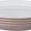 Denby - Impression Pink Medium Plates Set of 4 - Dishwasher Microwave Safe Crockery - Ceramic Stoneware Tableware Plates For Lunch & Dinner