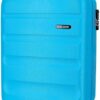 Roll Road Flex Blue Cabin Suitcase 38 x 55 x 20 cm Rigid ABS Combination Lock 35 Litre 2.5 kg 4 Wheels Hand Luggage