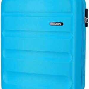 Roll Road Flex Blue Cabin Suitcase 38 x 55 x 20 cm Rigid ABS Combination Lock 35 Litre 2.5 kg 4 Wheels Hand Luggage