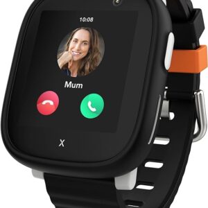 XPLORA X6 Play - Watch Phone for Children (4G) - Calls, Messages, Kids School Mode, SOS Function, GPS Location, Camera and Pedometer - Includes 2 Year Warranty (BLACK)