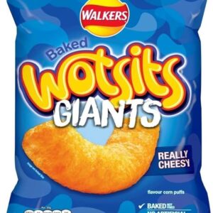 Walkers Wotsits Giants Really Cheesy Vegetarian Baked Snacks 130 g
