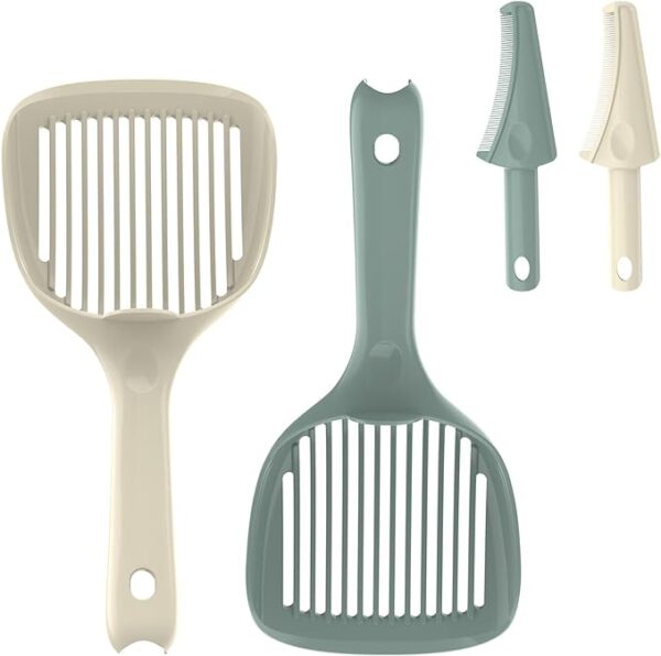 AXFRVEWA Cat Litter Scoop and Grooming Set