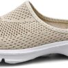 Sisttke Slippers Ladies Mens Summer Slip-On Beach Sandals Backless Clogs Mules Indoor Outdoor Comfortable Casual Home shoes Flip Flops