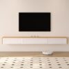 PQXQZ Floating TV Stand Wall Mounted, Floating TV Units, TV Console Table, Entertainment Center with Storage and Cable Holes (Size : 180cm/71in)