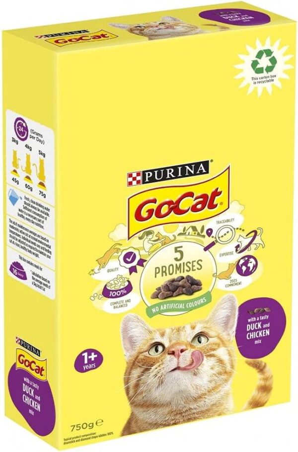 Nestle / Purina Pet Things Go-cat Adult Cat With Chicken & Duck 750g (Pack of 5)