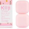 Koji White Kojic Acid & Collagen Skin Brightening Soap for Face & Glowing Skin - Moisturizer, Cleansing Bar, Vegan, Paraben-Free, 2.82 oz (2 Bars)