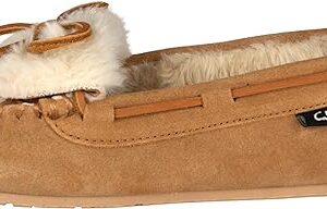 Clarks Holly Folded Tongue Moccasin Slipper Indoor Outdoor House Slippers Burgundy