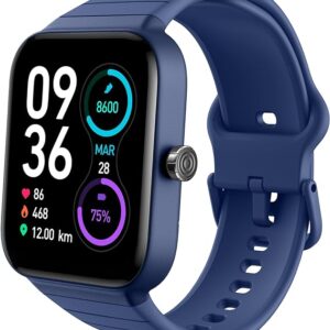 Delvfire Smart Watch for Men Women (Answer/Make Call), Alexa Built-in, 1.8" Touch Screen Fitness Watch with Sp02 Heart Rate Sleep Monitor, 100 Sports, Waterproof Step Counter Watch for iPhone Android