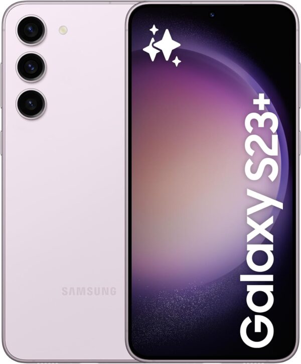 Samsung Galaxy S23+ 5G Dual SIM Android Mobile Phone, 256GB, SIM Free Smartphone, Lavender, 3Y Extended Manufacturer Warranty (UK Version)