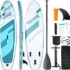 VEVOR Inflatable Stand UP Paddle 10"/10.6"/11"x 33" x 6" SUP Paddleboard Normal/with Removable Kayak Seat,.