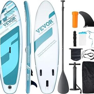 VEVOR Inflatable Stand UP Paddle 10"/10.6"/11"x 33" x 6" SUP Paddleboard Normal/with Removable Kayak Seat,.