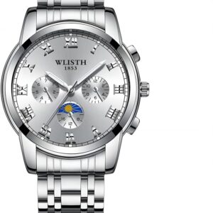 Ackssi Men's Analog Quartz Watch with Stainless Steel Strap ACKM-015-03