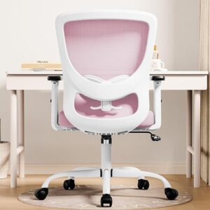 Office Chair, Ergonomic Desk Chair with Adjustable High Back, Breathable Mesh Computer Chair with Adjustable Armrests, Rolling Swivel Comfy Task Chairs, Executive Chair for Home Office