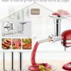 HOMGEN Meat Grinder Attachment for Kitchenaid, Metal Food Meat Grinder Attachment, Sausage Maker Stuffer, Meat Mincer Grinder with Grinding Blade & Plates for Kitchenaid Stand Mixers Accessories