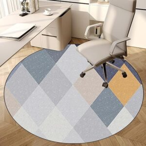 Round/Floor Mat for Office Chair Non Slip Gaming Computer Chair Mat/Low-Pile Chair Carpet/Protective Chair Mat Carpet/Multi-Purpose Durable Chair Mat for Home and Office 120 cm