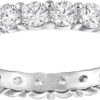 SWAROVSKI Crystal Extra-Large Vittore Round Ring, Rhodium-Plated - Size 7, not known