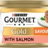 Gourmet Gold Tinned Cat Food Savoury Cake Salmon 85g, Pack of 12