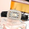 Wrist Watch for Women, Glitter Bling Designed Quartz Analog Women's Watch with Breathable Leather Strap